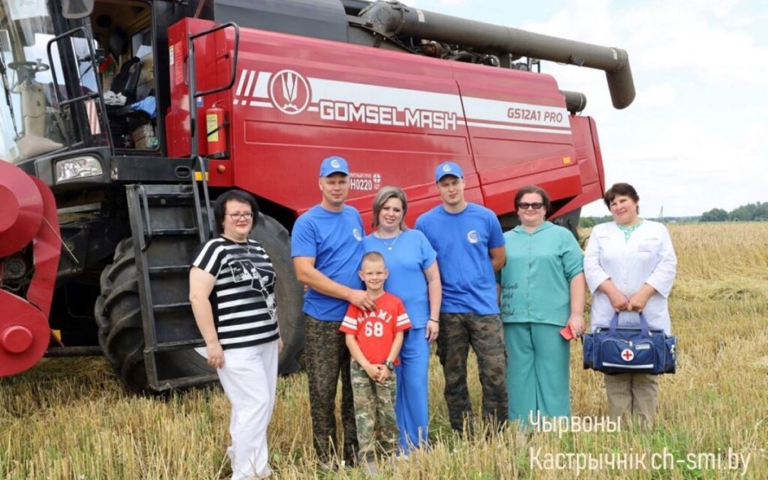 ЖАТВА – ДЕЛО СЕМЕЙНОЕ СУПРУГОВ МИХАИЛА И ТАТЬЯНЫ МАЗУР
