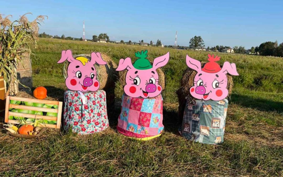 ХОЙНИКСКИЙ КРЕАТИВ: СОЛОМЕННЫЕ КОМПОЗИЦИИ ВСТРЕЧАЮТ ЗЕМЛЯКОВ